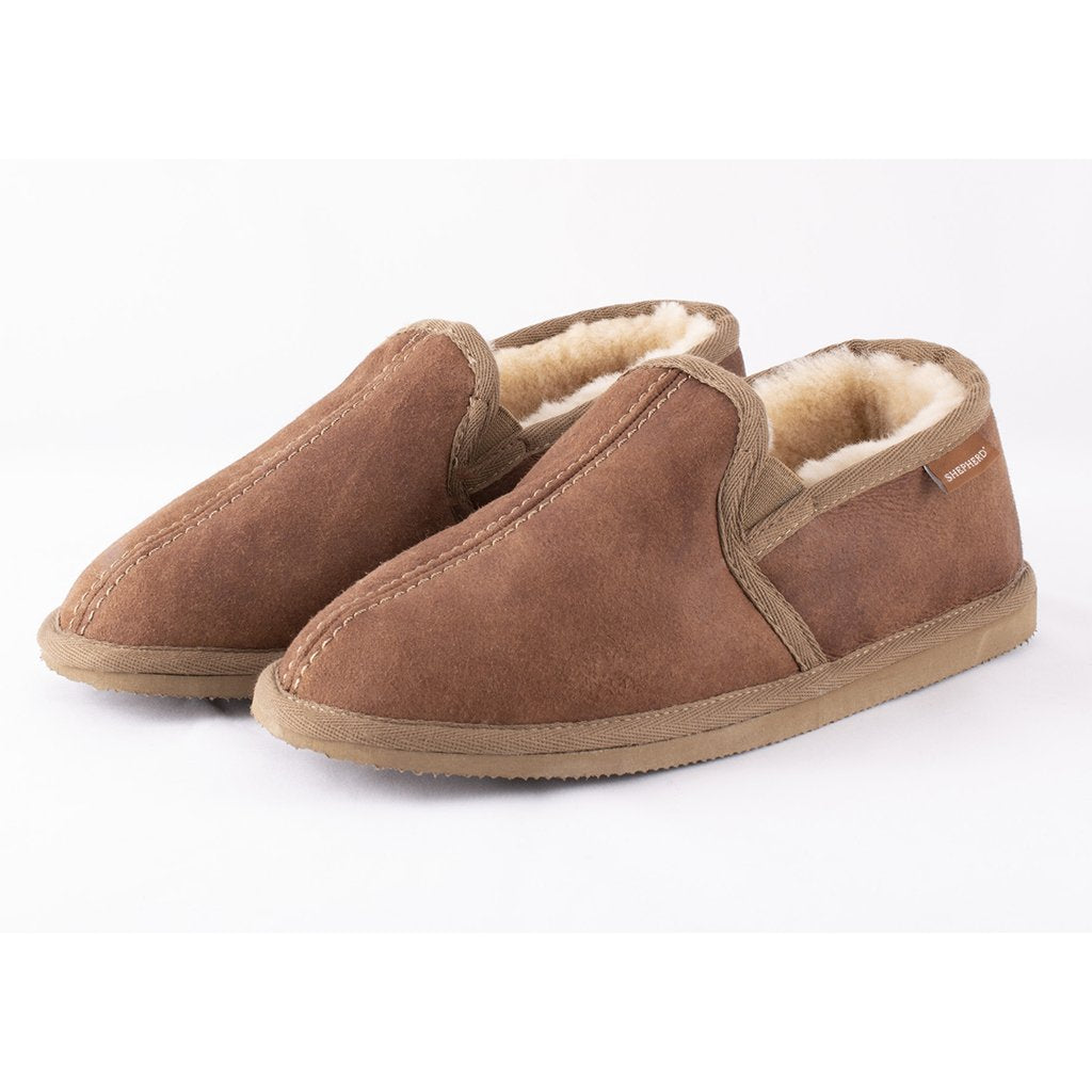 Men's Sheepskin Slippers Brown The Natural Slipper Shop