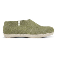 Egos Felted Wool Slipper Boots, Moss Green