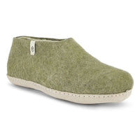 Egos Felted Wool Slipper Boots, Moss Green