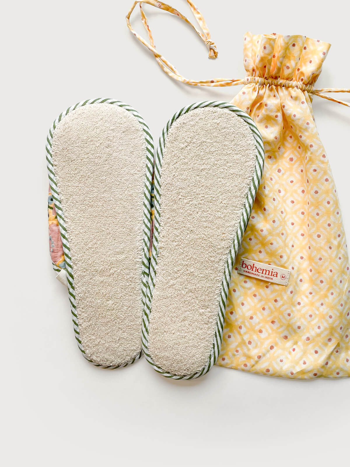 Bohemia Cotton House Slippers - Buttermilk