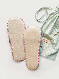 Bohemia Cotton House Slippers - Duck Egg