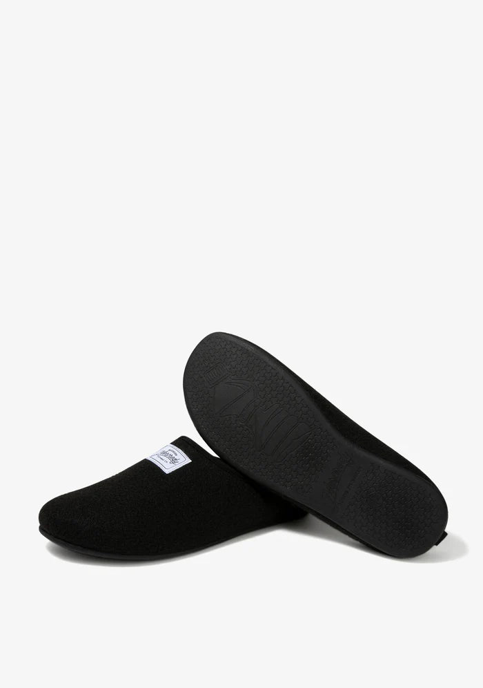 Mercredy Men's Slippers, Black & Black