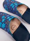 Bohemia Margot Floral Babouche Slippers - Indigo