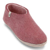 Wool Slipper Boots Rose Pink Felted Mule Cosy