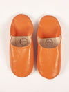 Womens Leather Babouche Slippers