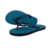 Waves Unisex Flip Flop, Turquoise & Navy
