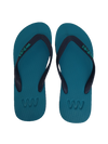 Waves Unisex Flip Flop, Turquoise & Navy