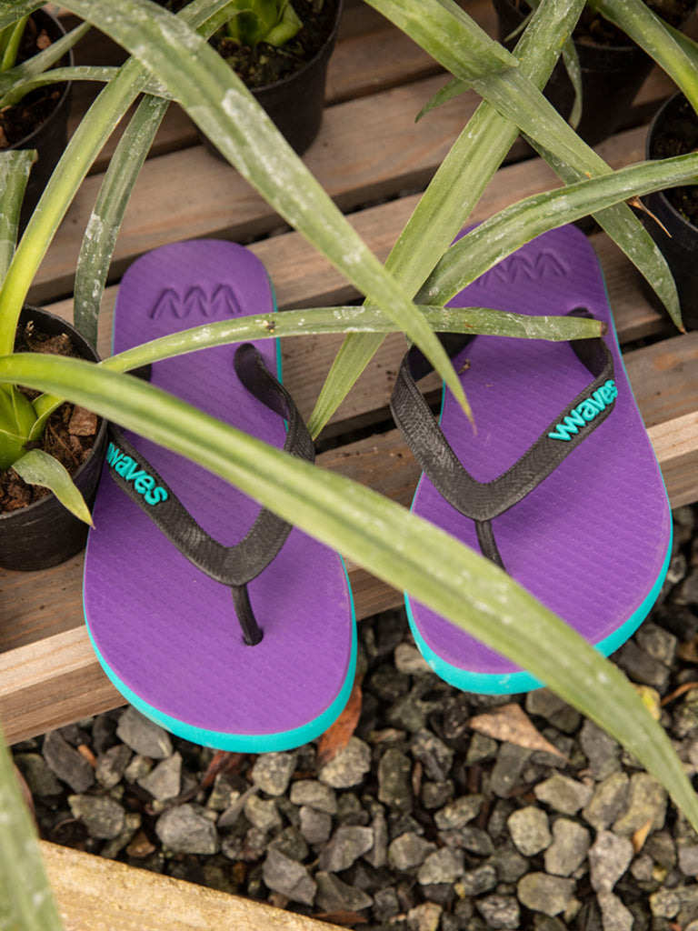Womens purple flip flops cheap