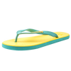 Waves Women's Flip Flop, Light Blue & Yellow
